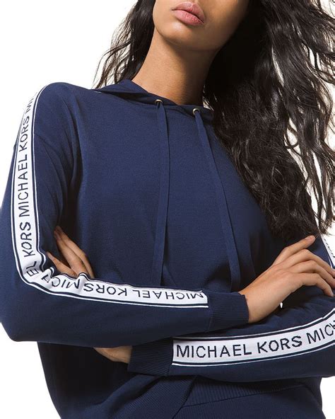 michael kors logo tape sweater